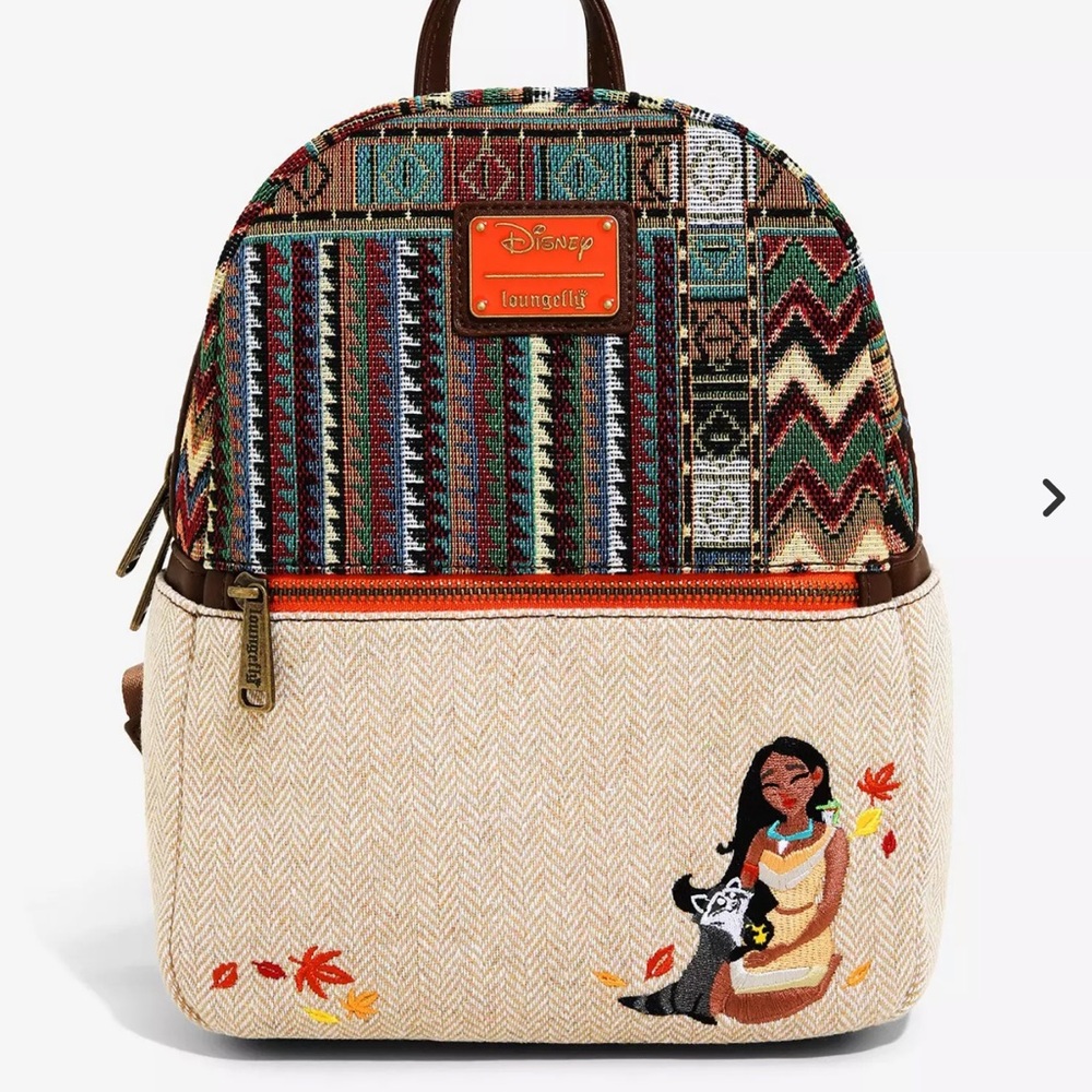 Loungefly Disney Pocahontas Woven Mini Backpack -BoxLunch Exclusive